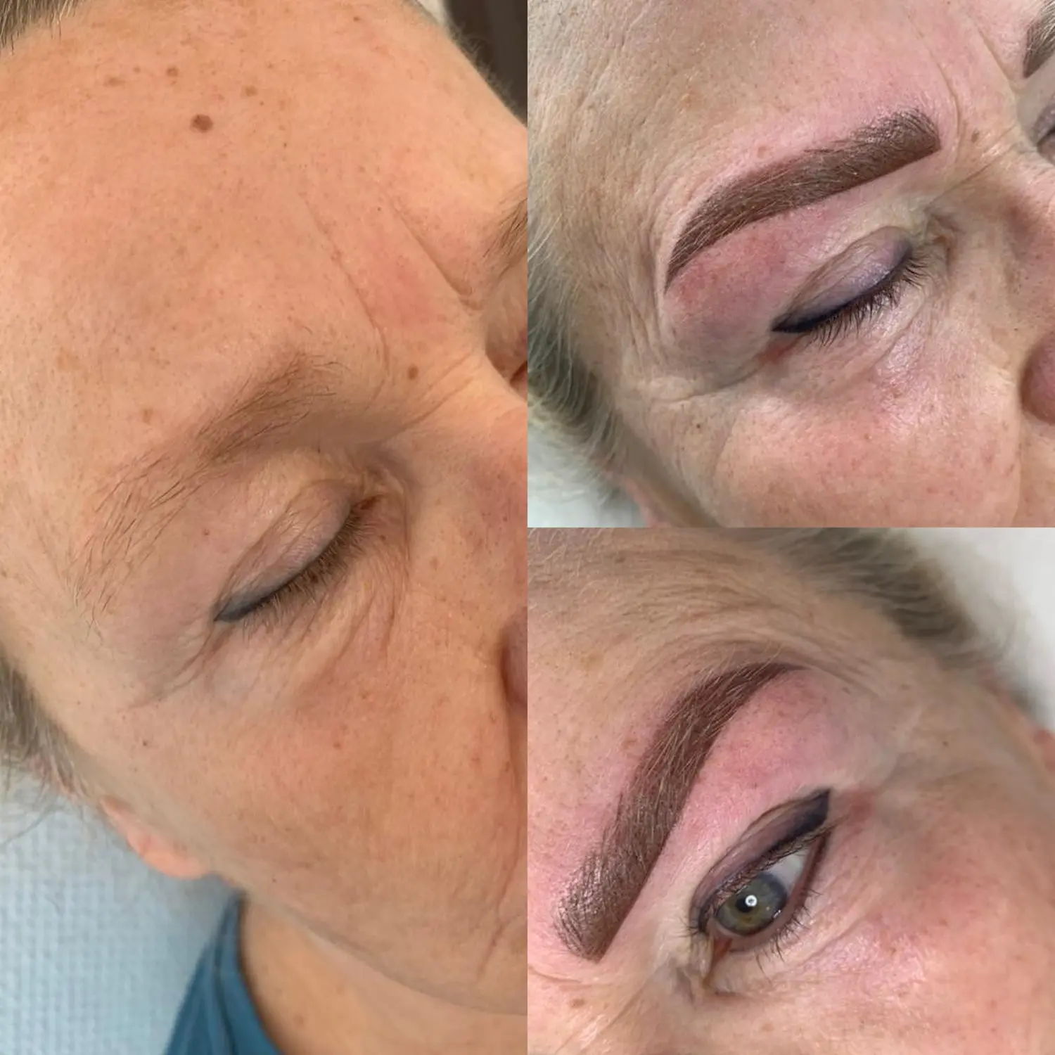 Permanent Make-up vorher und nachher vom Haut und Haarstudio Caroline Julke